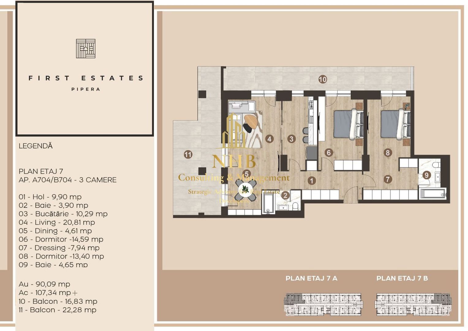APARTAMENT 3 CAMERE |PIPERA |INCALZIRE GRATUITA |0% COMISION - Poză 14
