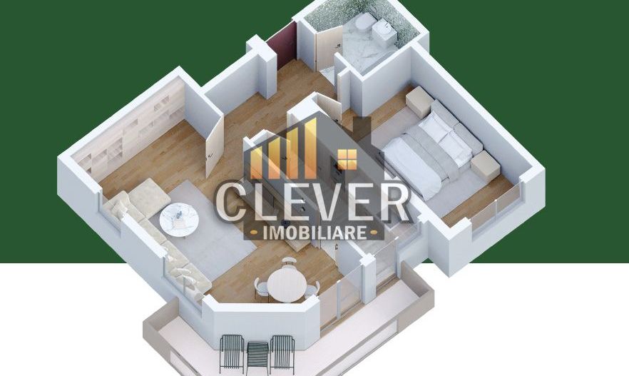 Living 25mp + Balcon 13mp | Apartament Nou 2 Camere in Pallady - Schiță 16
