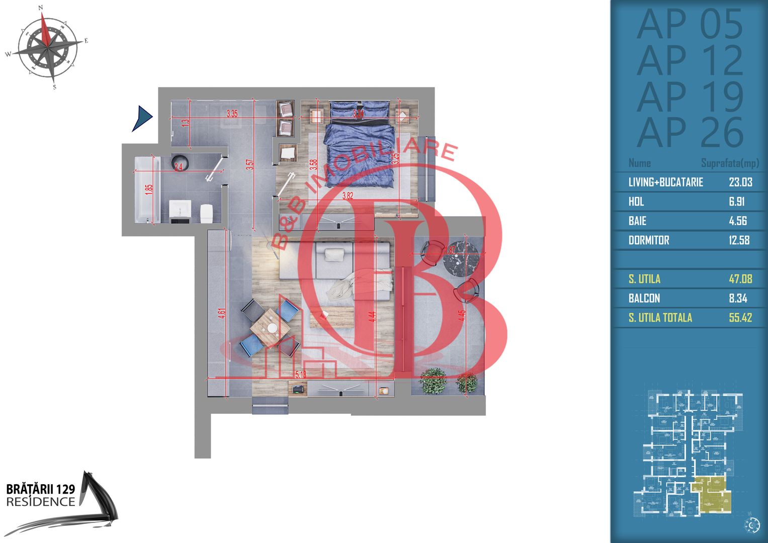 2 camere acte gata in o luna incalzire prin pardoseala Titan Pallady - Schiță 5