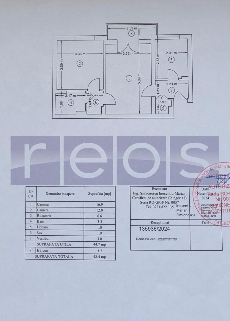 VANZARE 2 CAMERE | SEMIDECOMANDAT | ZONA NICOLAE GRIGORESCU - Poză 11