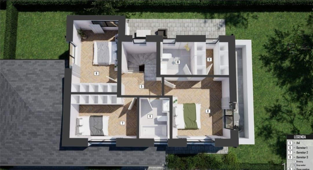 Casa individula, zona Primariei Floresti - Schiță 9