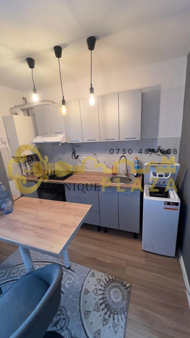 Garsoniera moderna | CT | Mobilata | Utilata | - Poză 3