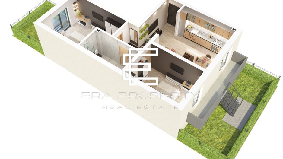 Apartament 3 camere cu 2 grădini, balcon și parcare gratuită, Doamna Stanca - Schiță 12