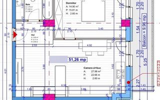 Apartament cu 2 camere/51.3mp/imobil NZEB. - Poză 4