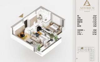 AP. 2CAM. DECOMANDAT - ETAJ 1,POZITIONAT PE EST / ASTORIUM LIFE! - Poză 2