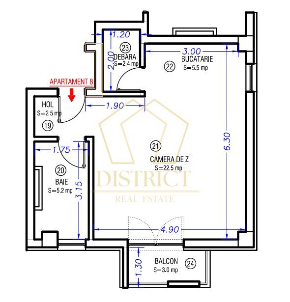 Apartament cu o camera | Aradului - Poză 7