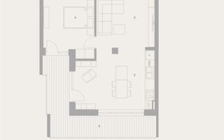 Apartament 2 Camere, Intabulat, balcon 16mp – Zona Turnișor, Sibiu - Schiță 5