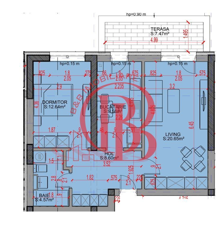 Apartament 2 camere Promo Loc Parcare Theodor Pallady - Schiță 2