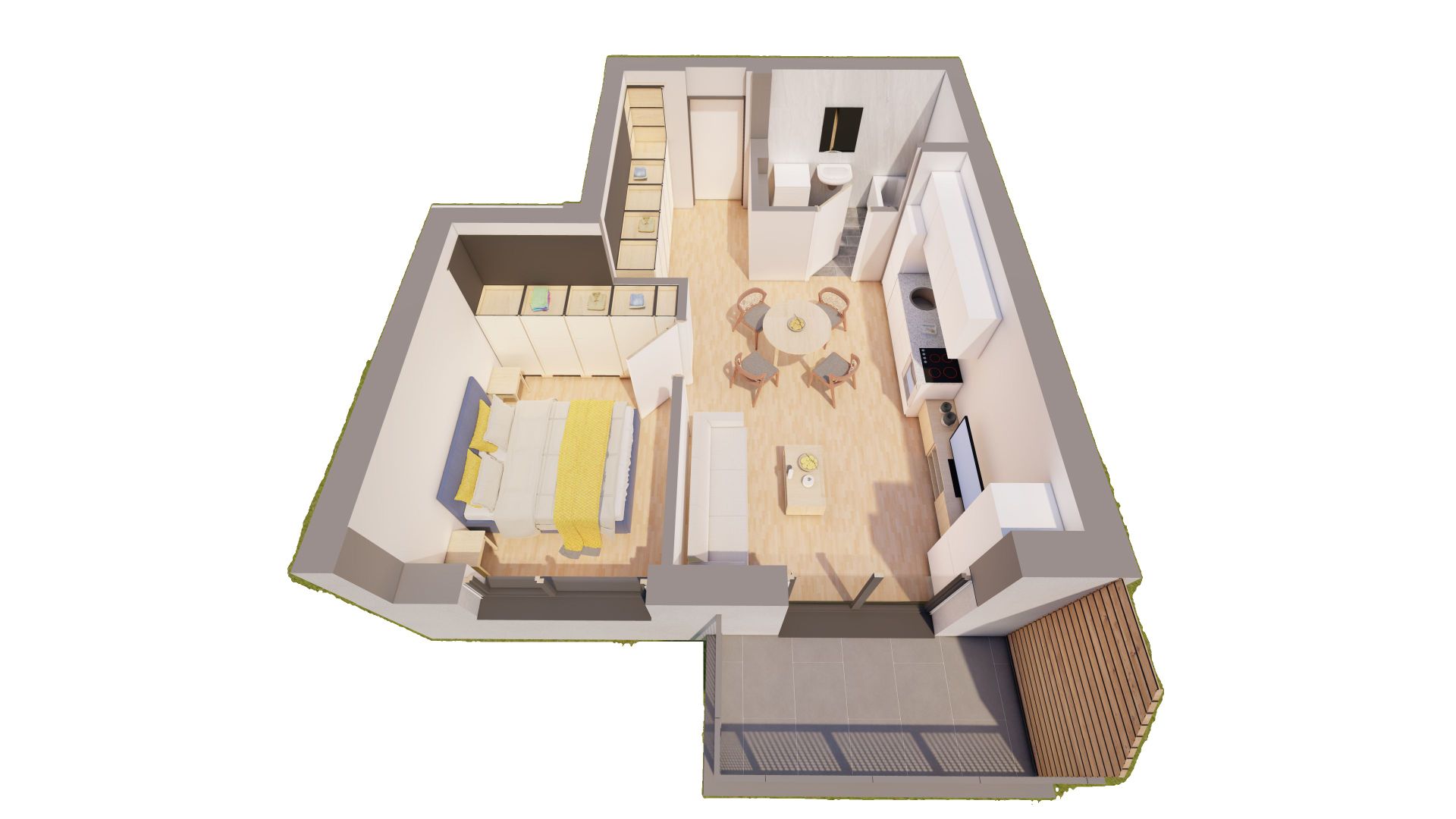 Apartament 2 camere NOUL BLOC R39 COMISION 0 ARED lânga AFI - Poză 1