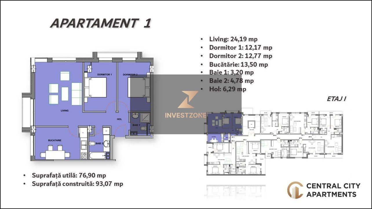 Vindem apartament 3 camere,bloc nou - Poză 2