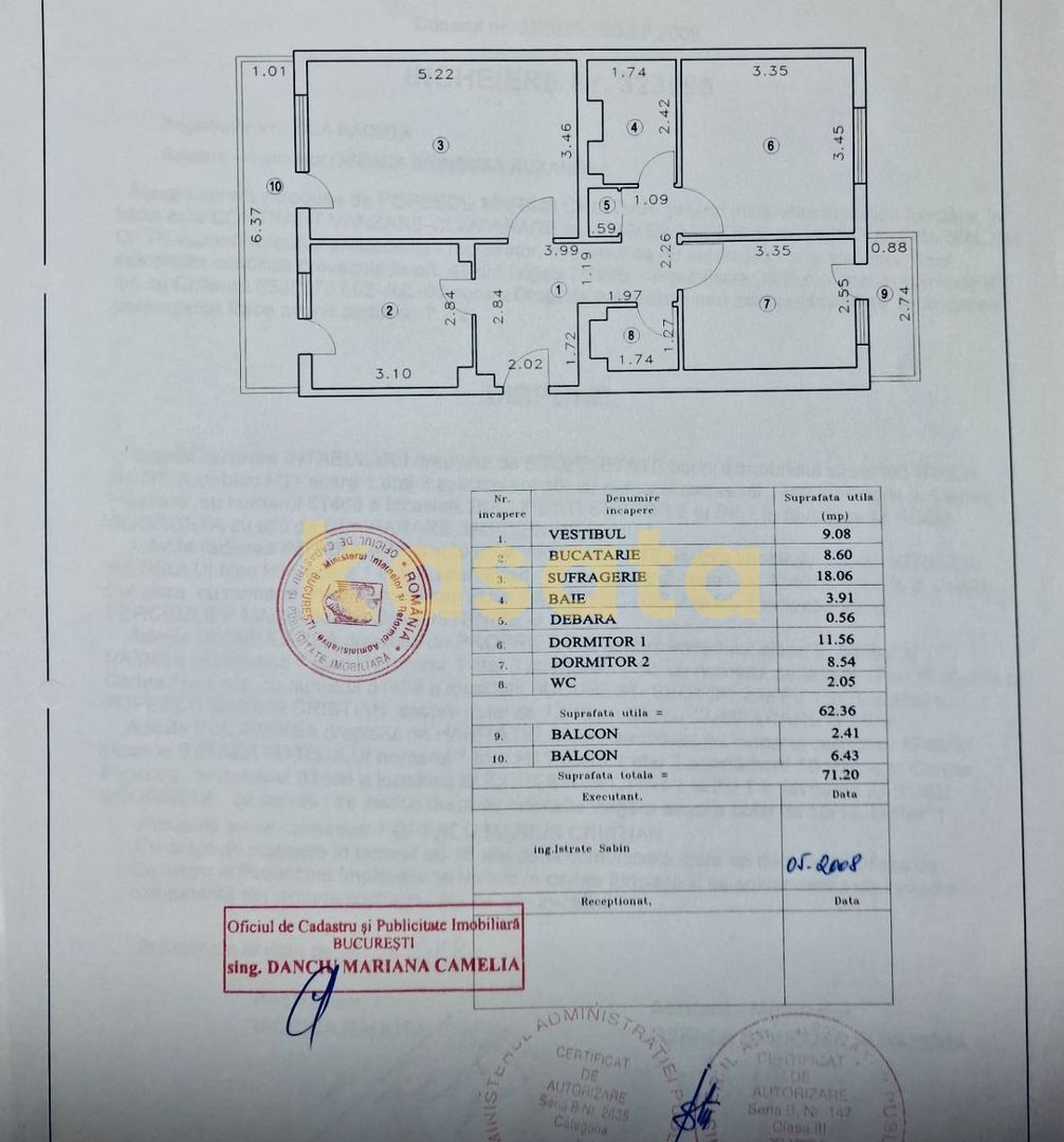 OPORTUNITATE | APARTAMENT 3 CAMERE PANTELIMON | DECOMANDAT | PARC - Schiță 10