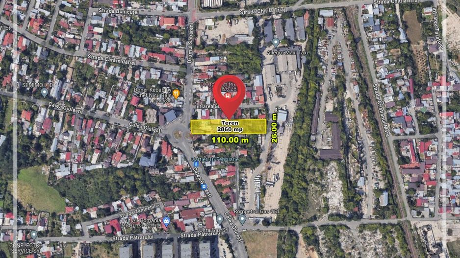 Teren investitii Calea Giulesti 2857 mp, desch. 26 ml, la strada, Comision 0 % - Poză 4