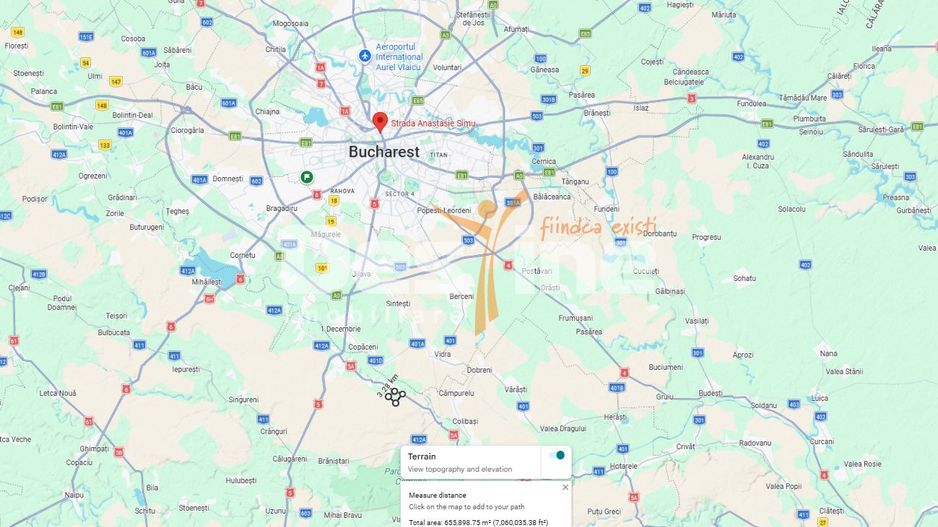 Teren intravilan 67 ha (670.000 mp) Adunatii-Copaceni - Poză 4