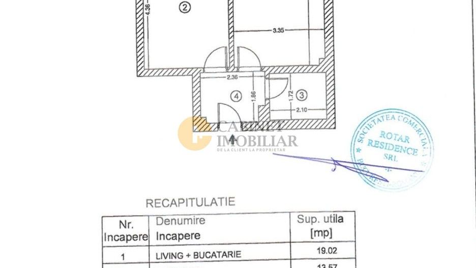 2 Camere | 2022 | Mobilat | Utilat | Rotar Park 2 - Schiță 7