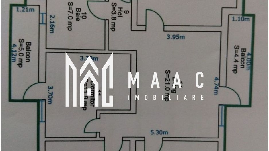 Apartament 4 camere | 82 MPU | 2 Balcoane | Mihai viteazul - Poză 2