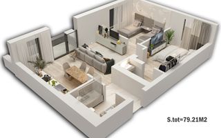 Apartament 3 camere***NOU***ultrafinisat// Pipera**Rond OMV - Poză 18