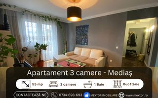 Apartament 3 camere complet mobilat - Poză 1