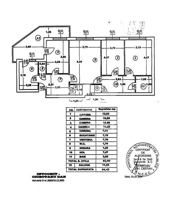Apartament 4 camere Titulescu | Imobil 1978 - Poză 1