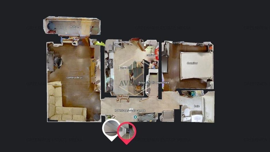 2 camere mobilat modern, decomandat, bloc reabilitat, Turda-Piata Victoriei - Poză 18