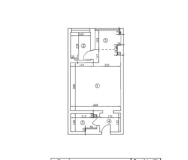 Garsonieră complet utilată | Finisaje moderne | FERDINAND - Oborul Nou - Schiță 22
