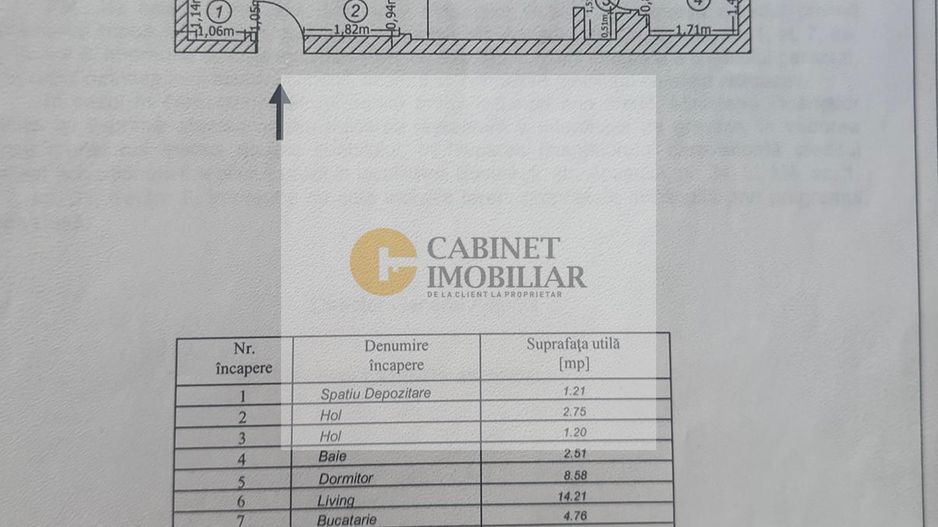 3 Camere | Etaj Intermediar | Decomandat | Creditabil | Gorjului - Schiță 9