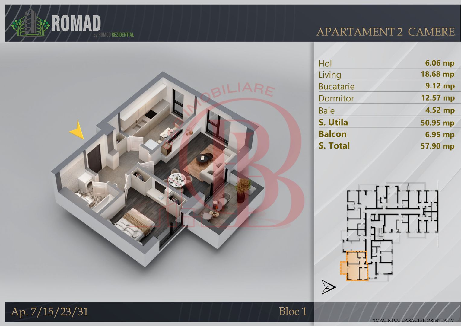 2 Camere Theodor Pallady-Proiect Premium Panouri Solare - Schiță 1
