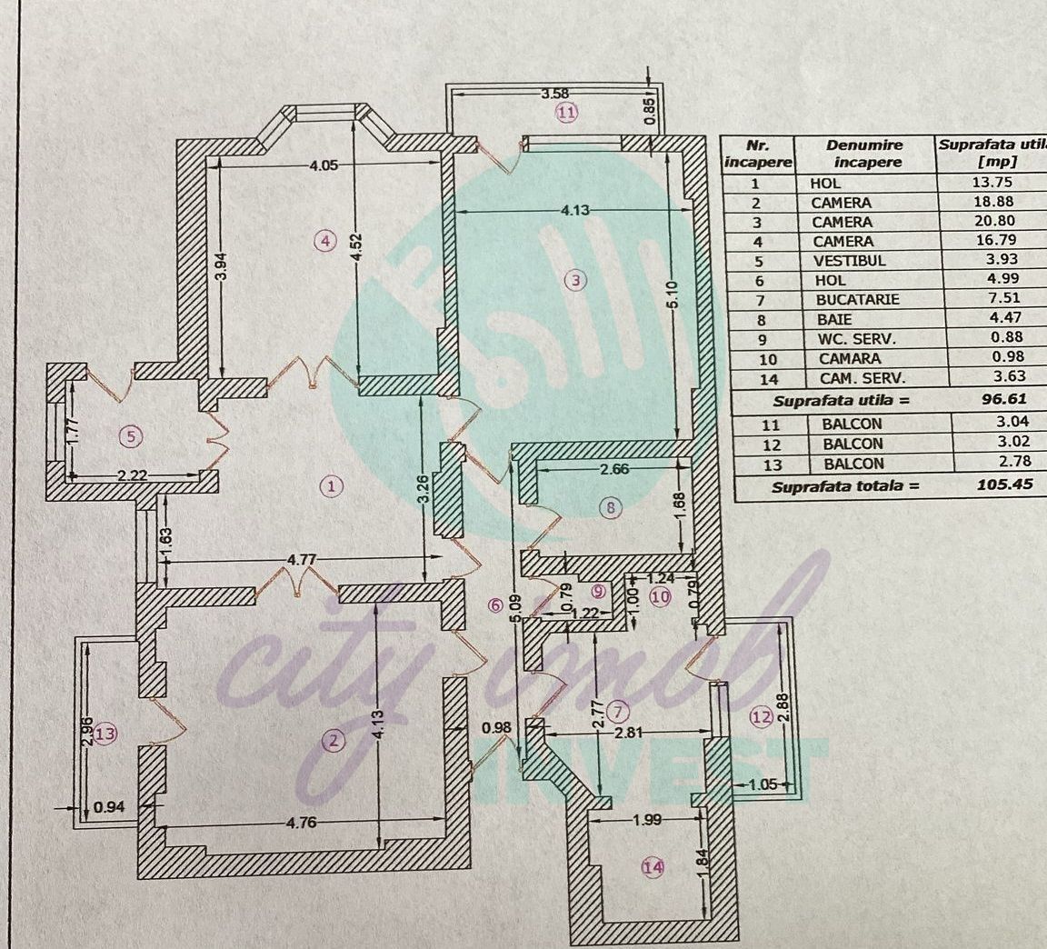 4 camere in Vila interbelica 106mp-Centrala proprie- Calea Calarasilor - Poză 3