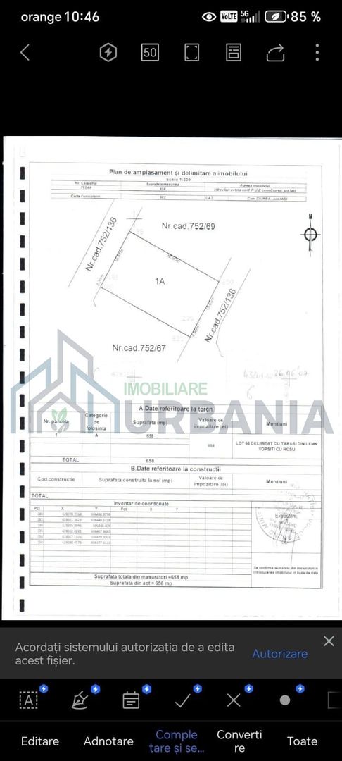 Teren intravilan Hlincea Mănăstirea Cetățuia 658 mp | 2 deschideri - Poză 3