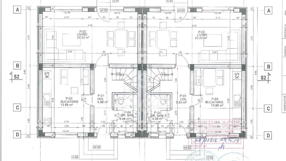Prima închiriere, vila Otopeni, teren - 255 mp, 2 locuri de parcare - Schiță 20