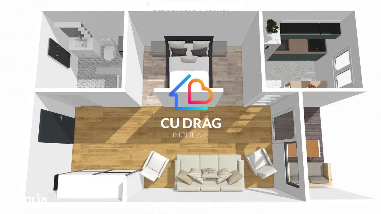 Garsoniera zona jumbo Sibiu finisat la cheie et 1 - Poză 4