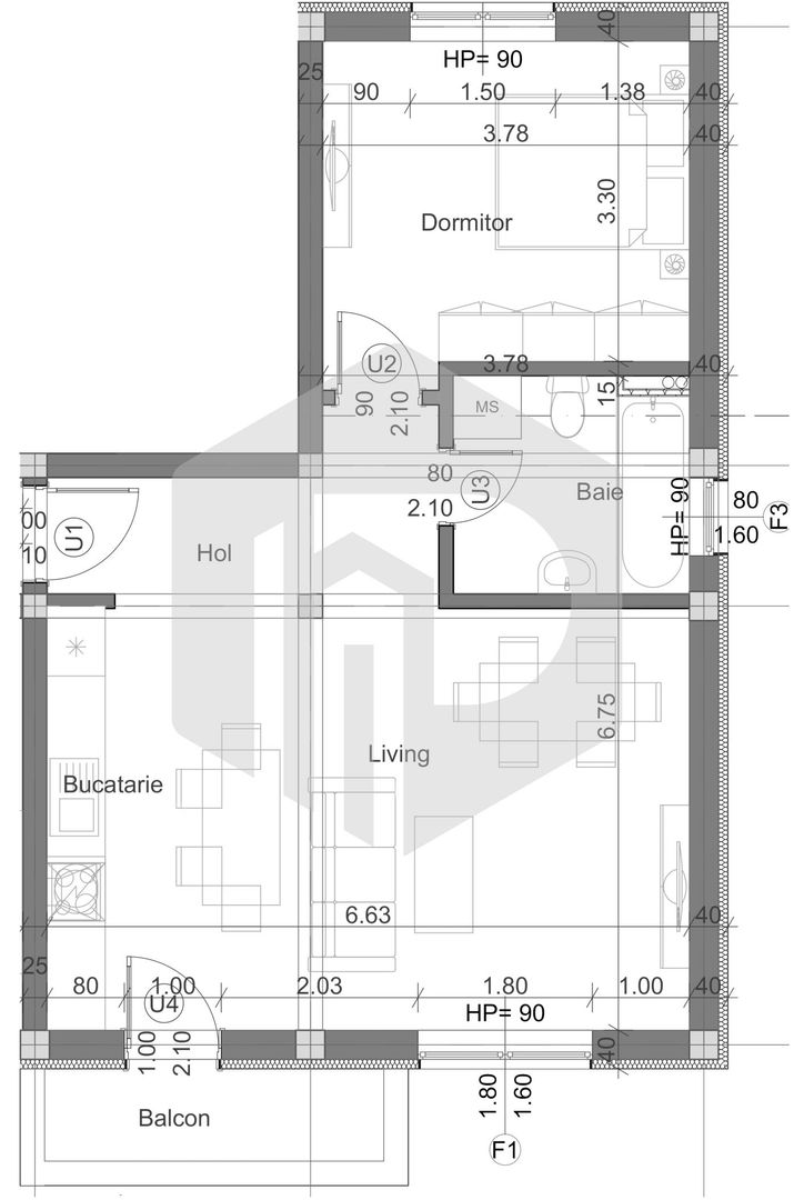 Apartament | 2 Camere | La cheie | Decomandat | Dedeman | 0% Comision - Poză 1