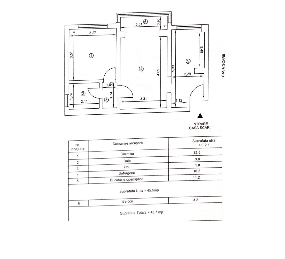 2 Camere | Etaj 3/4 | Partial Mobilat-Utilat | Kiseleff | Comision 0 - Schiță 19