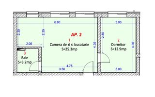 Apartament 2 camere - Selimbar Sibiu - Schiță 16