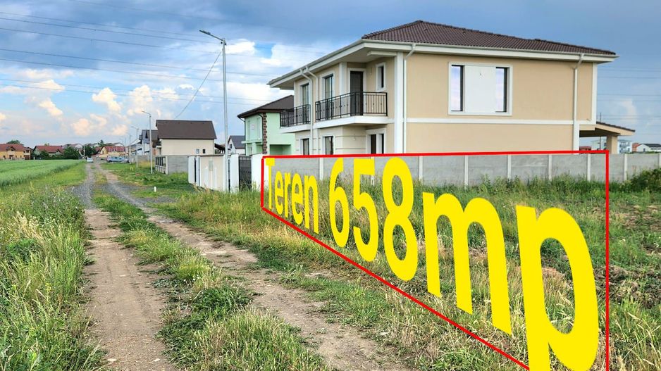 Parcela 658mp cu pozitionare excelenta-Giroc - Poză 1