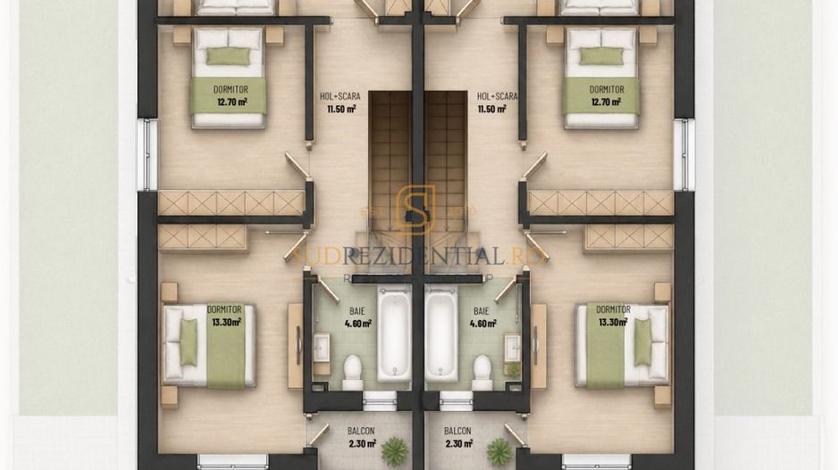 Gloriei Village Bragadiru - Vila tip duplex cu 4 camere - Poză 7