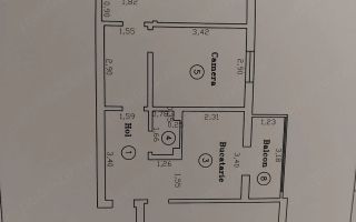 Apartament 3 camere decomandat cu centrala - Schiță 10