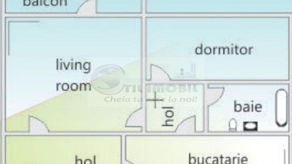 Închiriez apartament circular cu 2 camere Podu Ros - Poză 7