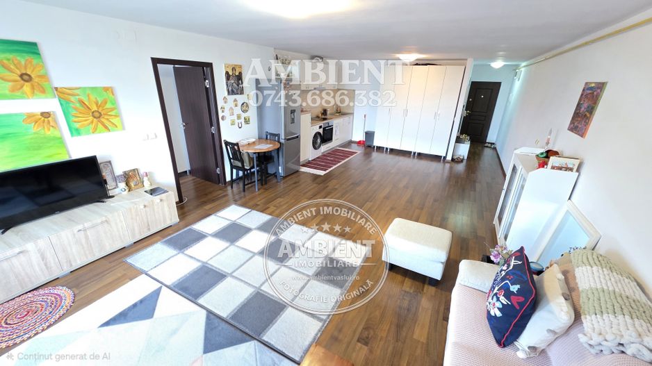 Apartament cu 2 camere tip ”open-space”, mobilat și utilat, zona CRUCEA GĂRII; - Poză 2