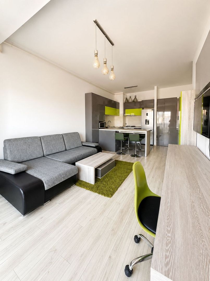 Apartament Modern 2 Camere De Inchiriat | Bonjour Residence | Parcare | Terasa - Poză 2