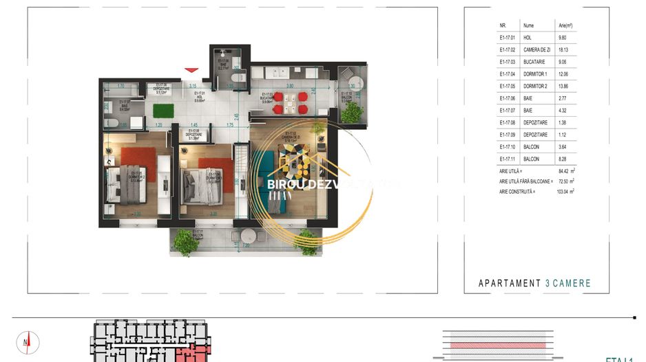 Decomandat zona verde Parcare bonus Pret promo Titan Pallady Ikea - Poză 11