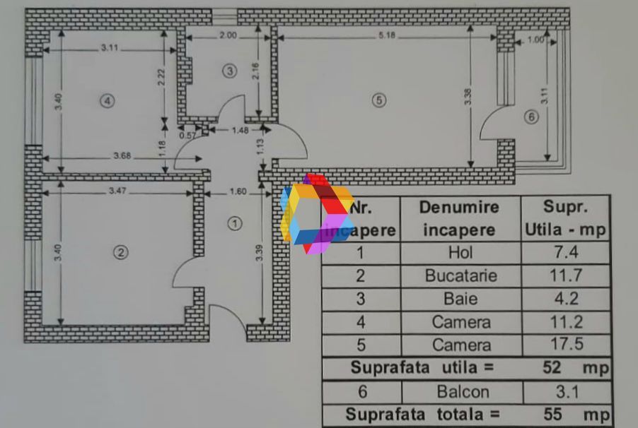 Apartament doua camere de vânzare Brasov, zona Astra, 52 mp, Plus-imo.ro - Poză 10