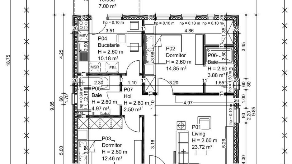 Vile individuale moderne pe structură metalică – design eficient, confort - Poză 11