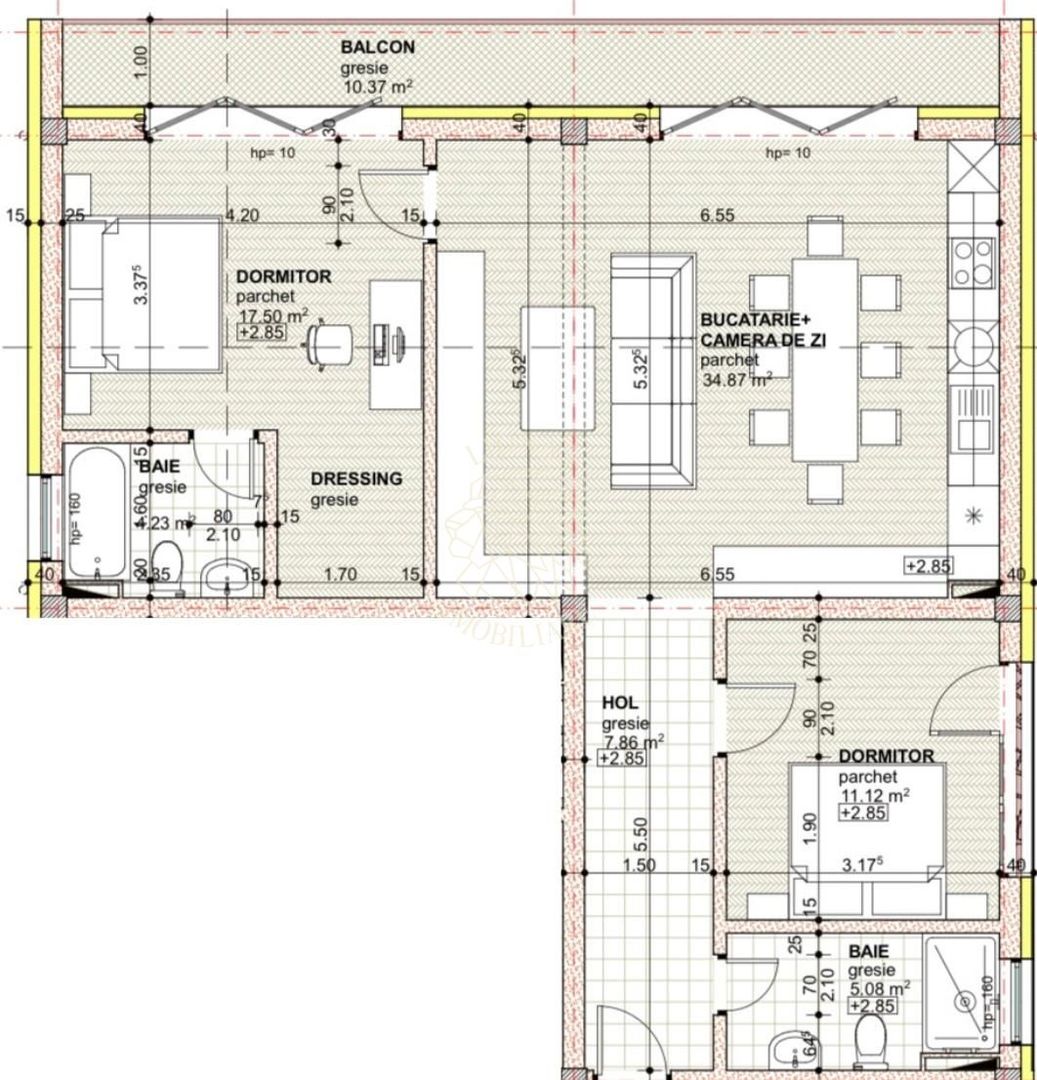 Apartament Ultrafinisat 80 mp+balcon 10 mp-etaj 1-lift-Libertatii - Poză 6