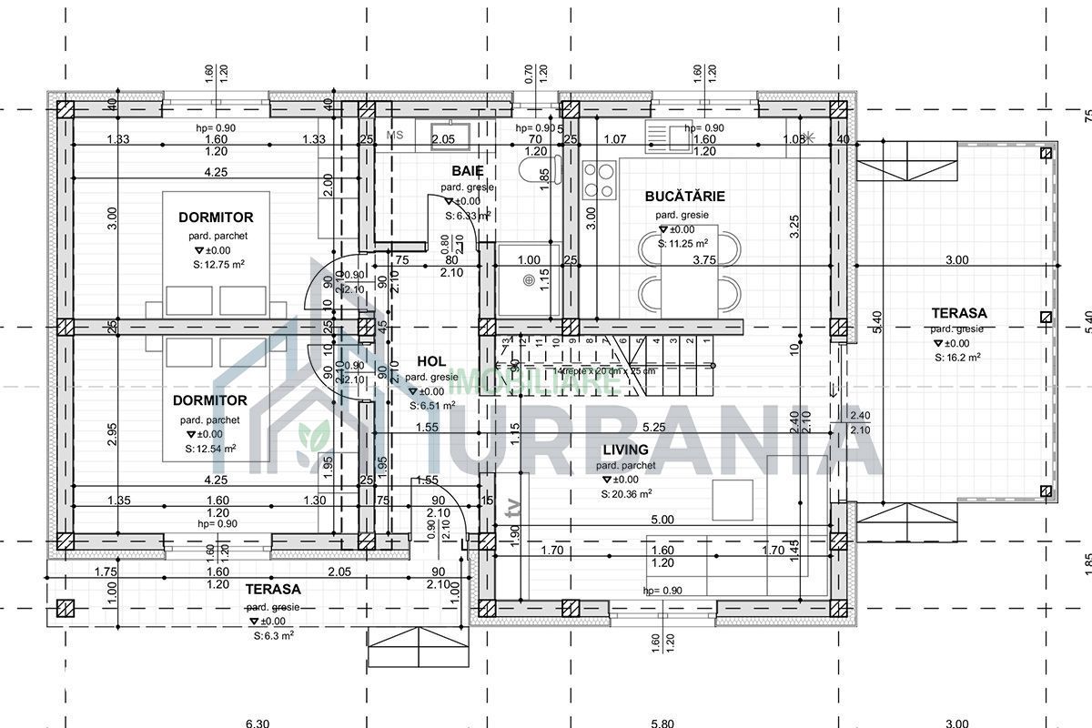 Casă individuală 3 camere + mansardă utilizabilă, teren 400 mp – Ciurbești, Miroslava - Poză 3