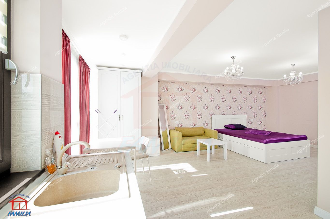 🏡 Inchiriere 1 camera, bloc nou, Mazepa 2, 450 €/lună - Poză 4
