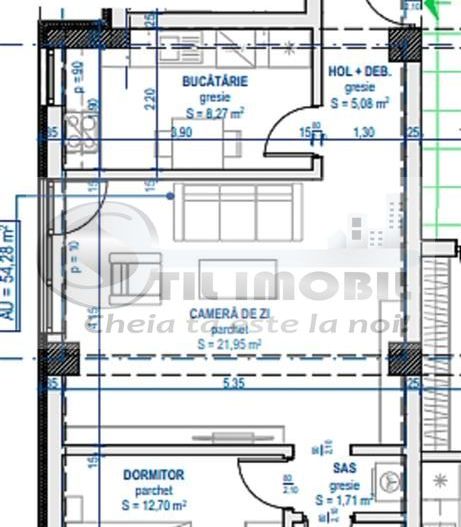 ULTRACENTRAL Ap. 2 camere D 54.28cu 110mp gradina predare iulie 2025 - Poză 4