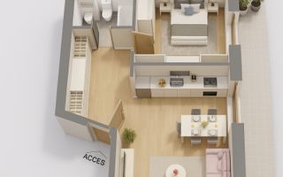 Tomis Plus - Celine Elegance -Vânzare apartament cu 2 camere - Poză 9