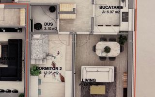 Apartament 3 camere I 2 Bai I Parcare inclusa I Zona vest - Poză 2