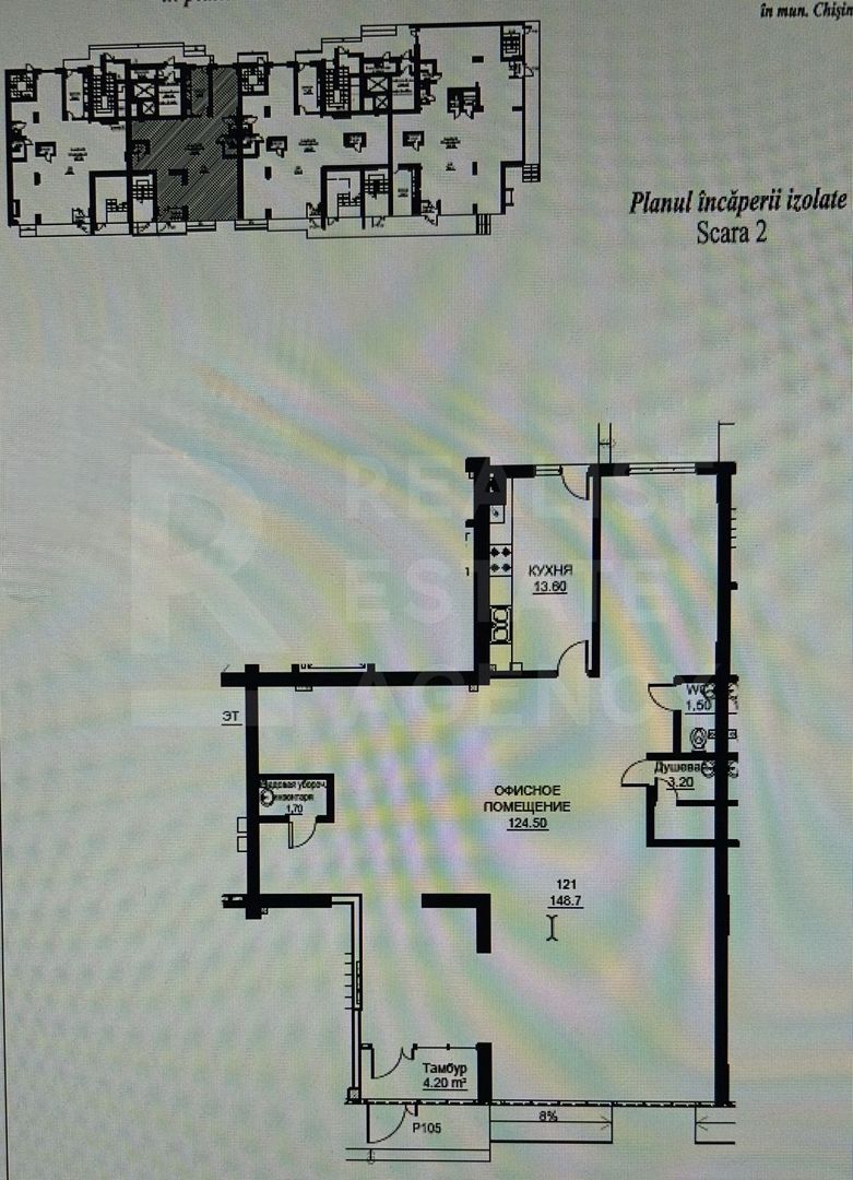 Vânzare, spațiu comercial, 148,7 mp, str. Vasile Lupu, Buiucani - Schiță 13