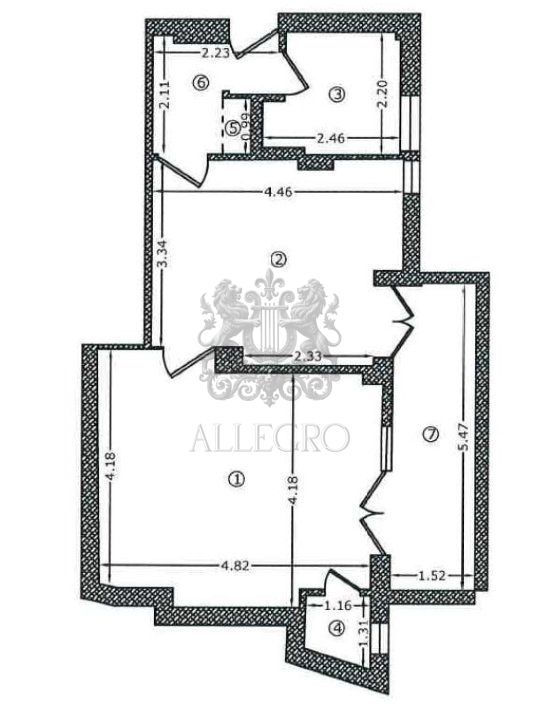 2 Apartamente Alaturate | Calea Victoriei 112 | Radisson | - Schiță 14